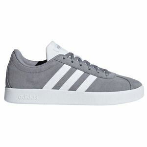 adidas VL COURT 2.0 K sivá 3.5 - Detská voľnočasová obuv