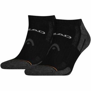 Head PERFORMANCE SNEAKER 2P Ponožky, čierna, veľkosť 39/42
