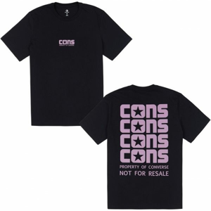 Converse CONS WORDMARK TEE čierna M - Pánske tričko