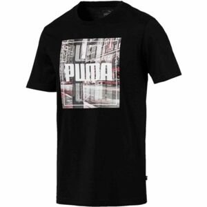 Puma PHOTO STREET TEE Pánske tričko, čierna, veľkosť
