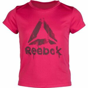 Reebok GIRLS WORKOUT READY T-SHIRT ružová 7-8 - Dievčenské tričko