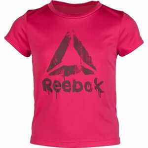 Reebok GIRLS WORKOUT READY T-SHIRT Dievčenské tričko, ružová,hnedá, veľkosť