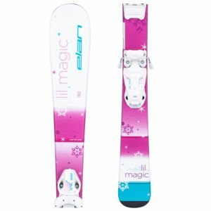 Elan LIL MAGIC + EL 4.5 GW AC Dievčenské zjazdové lyže, ružová, veľkosť 90