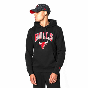 New Era NE LOGO CHICAGO BULLS čierna M - Pánska mikina