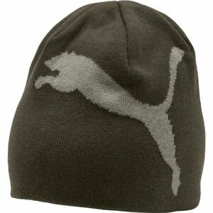 Puma ESS BIG CAT BEANIE JNR Juniorská čiapka, khaki, veľkosť UNI