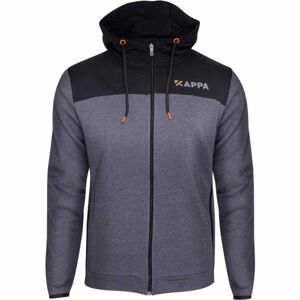 Kappa CLULIX HOODY Pánska mikina, tmavo sivá, veľkosť M