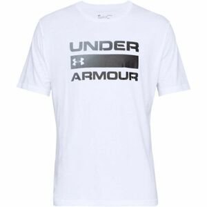 Under Armour TEAM ISSUE WORDMARK SS biela XL - Pánske tričko