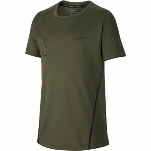 Nike NK DRY TOP SS tmavo zelená M - Chlapčenské športové tričko