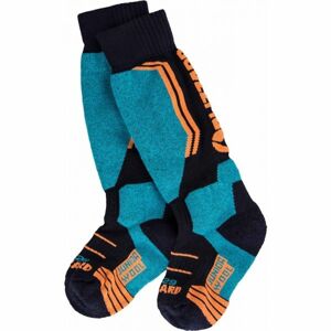 Blizzard ALLROUND WOOL SKI SOCKS JR modrá 27-29 - Detské lyžiarske ponožky