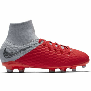 Nike JR HYPERVENOM PHANTOM III ACADEMY DYNAMIC FIT FG šedá 4 - Detské kopačky