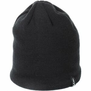Finmark ZIMNÁ ČIAPKA Zimná  pletená čiapka, čierna, veľkosť os