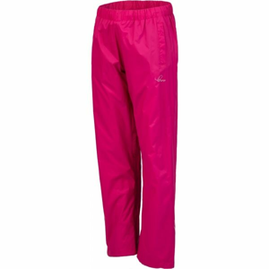 Lewro ORIN Detské šuštiakové nohavice, ružová, veľkosť 116-122