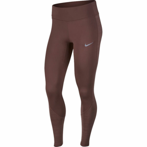 Nike RACER WARM TIGHT vínová L - Dámske bežecké legíny