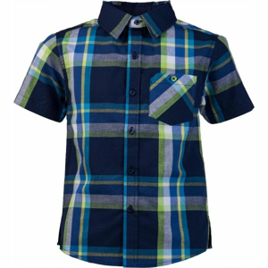 Lewro OLIVER Chlapčenská košeľa, tmavo modrá, veľkosť