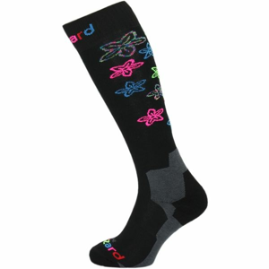 Blizzard VIVA FLOWERS SKI SOCKS čierna 39 - 42 - Detské lyžiarske ponožky