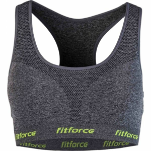 Fitforce BRA SML VIRGINIE Športová bezšvová  podprsenka, tmavo sivá, veľkosť M