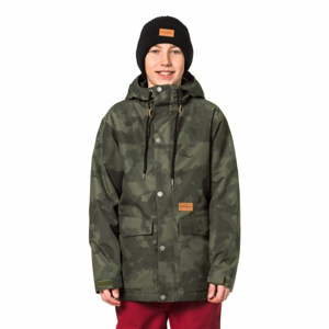 Horsefeathers LANC KIDS JACKET tmavo šedá L - Chlapčenská lyžiarska/snowboardová bunda