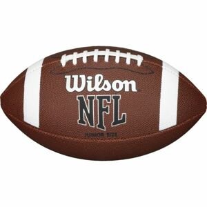 Wilson NFL JR FBALL BULK XB Lopta na americký futbal, hnedá,biela,čierna, veľkosť