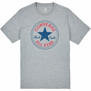 Converse CHUCK PATCH TEE šedá L - Pánske tričko