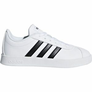 adidas VL COURT 2.0 K Detská voľnočasová obuv, biela, veľkosť 39 1/3