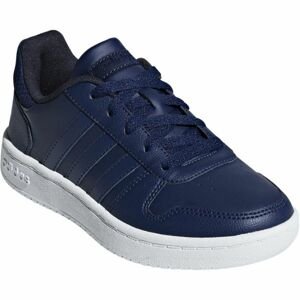 adidas HOOPS 2.0K tmavo modrá 6 - Chlapčenská voľnočasová obuv