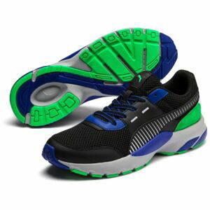 Puma FUTURE RUNNER PREMIUM Pánska voľnočasová obuv, čierna, veľkosť 44.5