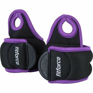 Fitforce WRIST WEIGHT Záťaž na ruky, čierna,fialová, veľkosť