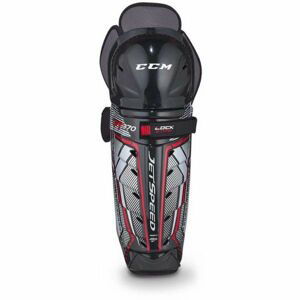 CCM JETSPEED 370 SHIN GUARDS SR čierna 14 - Hokejové chrániče holení