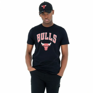 New Era NBA CHICAGO BULLS čierna M - Pánske tričko