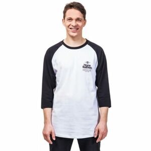 Horsefeathers CLAN LS T-SHIRT biela XL - Pánske tričko