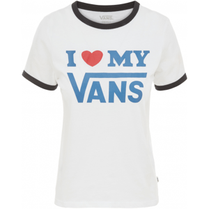 Vans WM VANS LOVE RINGER biela S - Dámske tričko