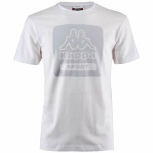 Kappa LOGO BARTEL SLIM Pánske tričko, biela,sivá, veľkosť