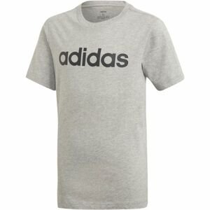 adidas YB E LIN TEE sivá 128 - Chlapčenské tričko