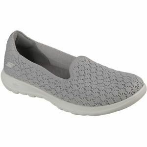 Skechers GO WALK DAISY šedá 37 - Dámske slip-on tenisky