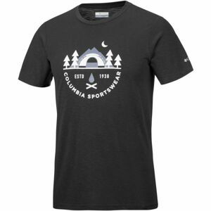 Columbia NELSON POINT GRAPHIC SHORT SLEEVE TEE čierna S - Pánske tričko