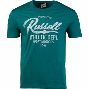Russell Athletic PROPERTY TEE Pánske tričko, tmavo zelená,sivá, veľkosť