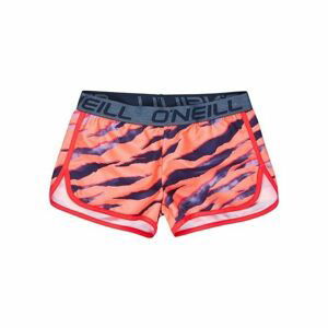 O'Neill PG PRINTED BOARDSHORTS červená 140 - Dievčenské šortky do vody