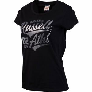 Russell Athletic TRACK AND FIELD Dámske tričko, čierna,strieborná, veľkosť
