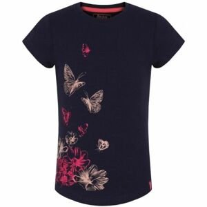 Loap ADELI Dievčenské tričko, čierna,lososová,ružová, veľkosť