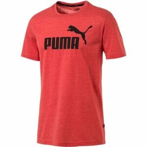 Puma SS HEATHER TEE Pánske tričko, červená,čierna, veľkosť