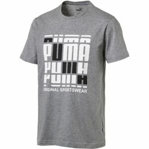 Puma TEE Pánske štýlové tričko, sivá,biela,čierna, veľkosť