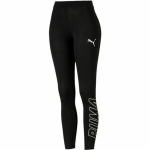 Puma ALPHA LEGGINGS G Detské športové legíny, čierna,biela, veľkosť