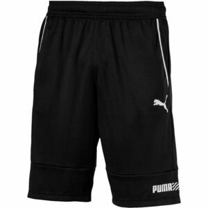Puma TEC SPORTS INTERLOCK SHORT Pánske šortky, čierna,biela,sivá, veľkosť
