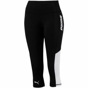 Puma MODERN SPORTS3/4 LEGGINGS Dámske legíny, čierna,biela, veľkosť