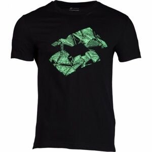 Lotto L73 V TEE LOTTO PLUS JS Pánske tričko, čierna,svetlo zelená, veľkosť