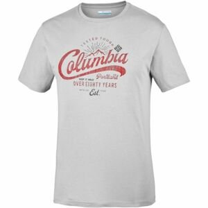 Columbia LEATHAN TRAIL TEE sivá XXL - Pánske tričko