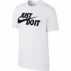 Nike NSW TEE JUST DO IT SWOOSH biela M - Pánske tričko