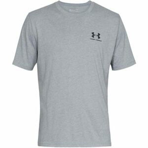 Under Armour SPORTSTYLE LEFT CHEST SS Pánske tričko, sivá, veľkosť M