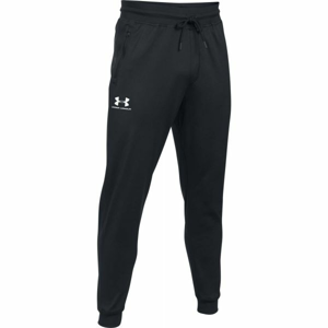 Under Armour SPORTSTYLE TRICOT JOGGER Pánske tepláky, čierna, veľkosť L