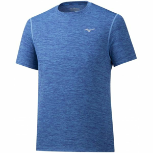 Mizuno IMPULSE CORE TEE modrá S - Pánske bežecké tričko